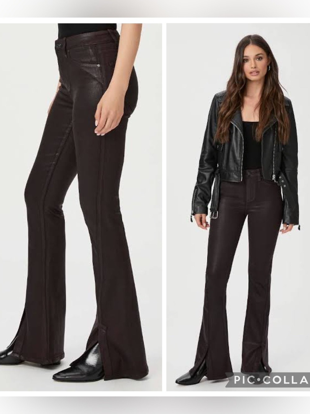 euc PAIGE Cherry Luxe SPARKLE JEANS 26 flare boho rocker Lou Lou high waist nwot
